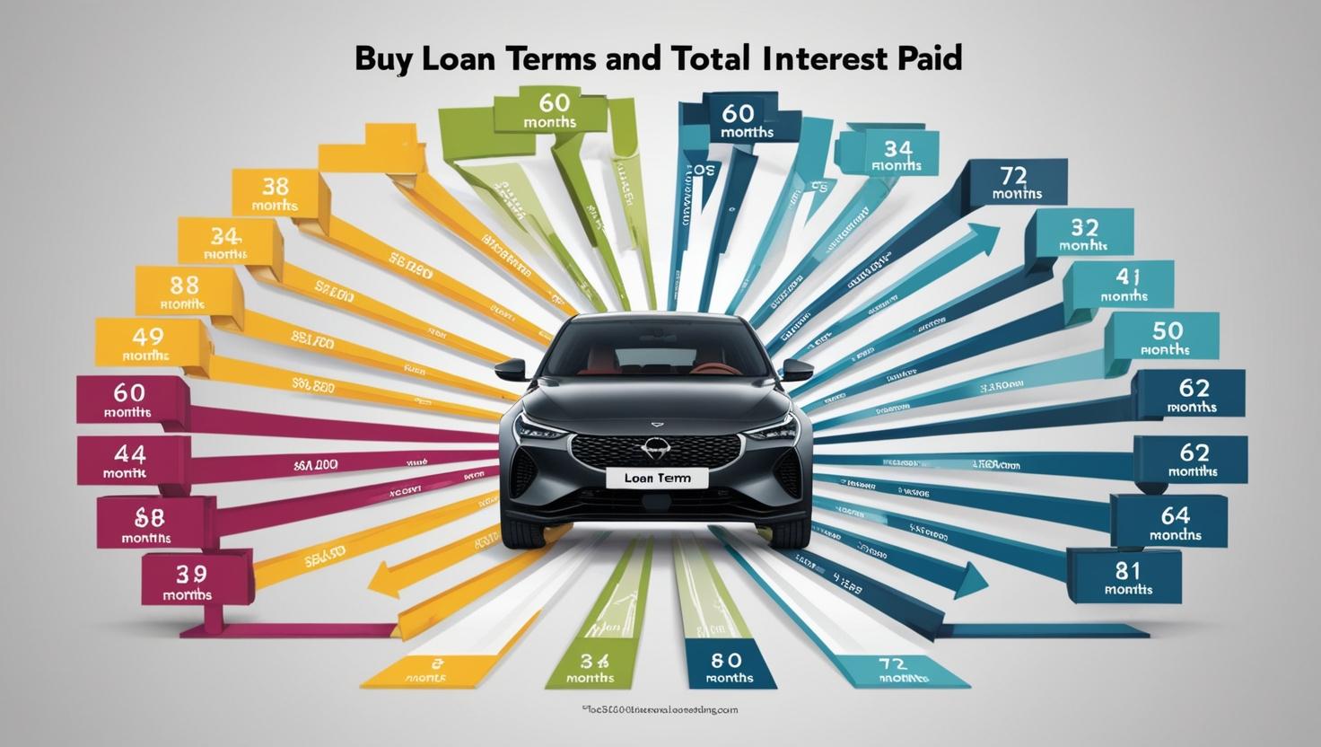 Detailed car financing breakdown illustrating key loan components: principal amount, interest rate calculation, loan term duration, and down payment strategies Detailed car financing breakdown illustrating key loan components: principal amount, interest rate calculation, loan term duration, and down payment strategies
